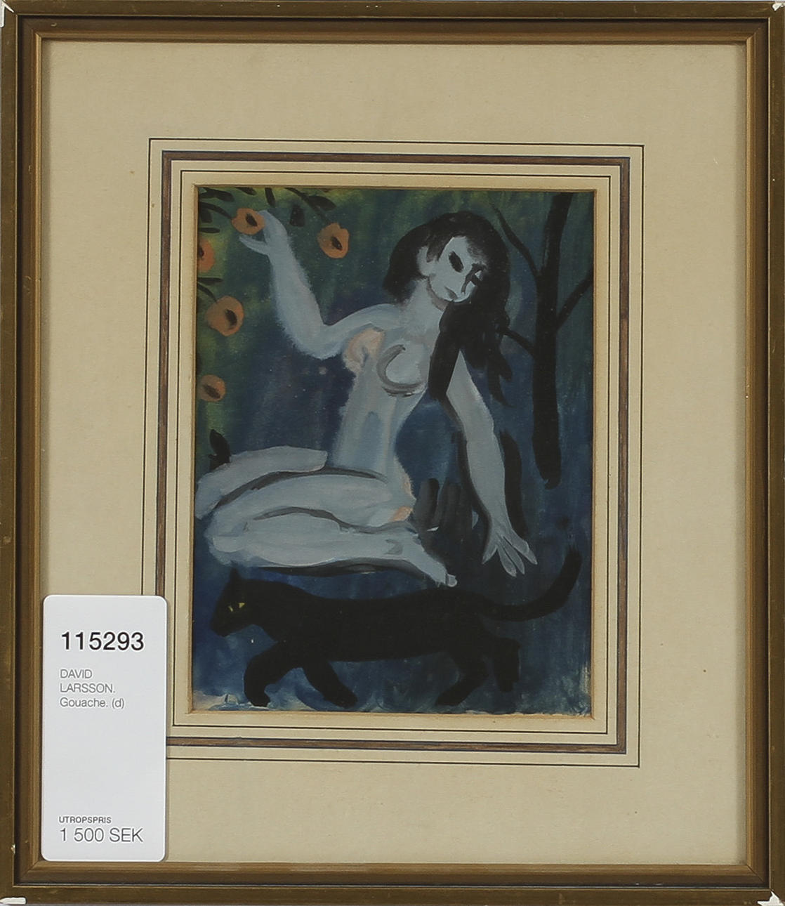 DAVID LARSSON. Gouache.