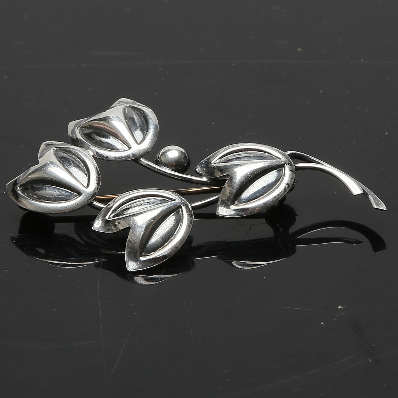 BROOCH SILVER MAX STANDAGER DENMARK (1961-1985).