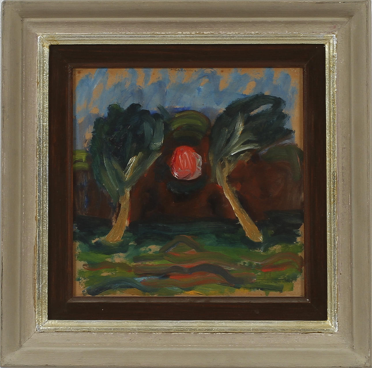 FRANS LARSSON. Olja på pannå.