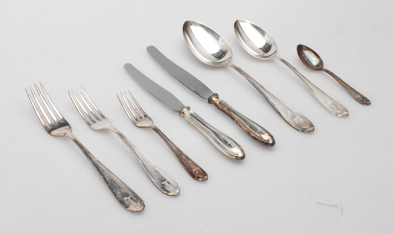 BESTICK, silver, "Vasa", GAB, 1900-tal, vikt totalt ca 1268 gram.
