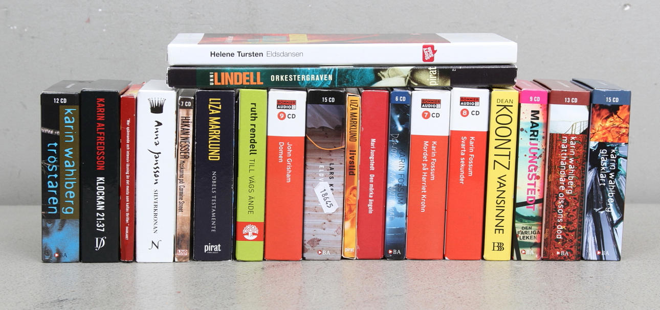 TALBÖCKER, 22st bl.a. Liza Marklund och Karin Fossum.