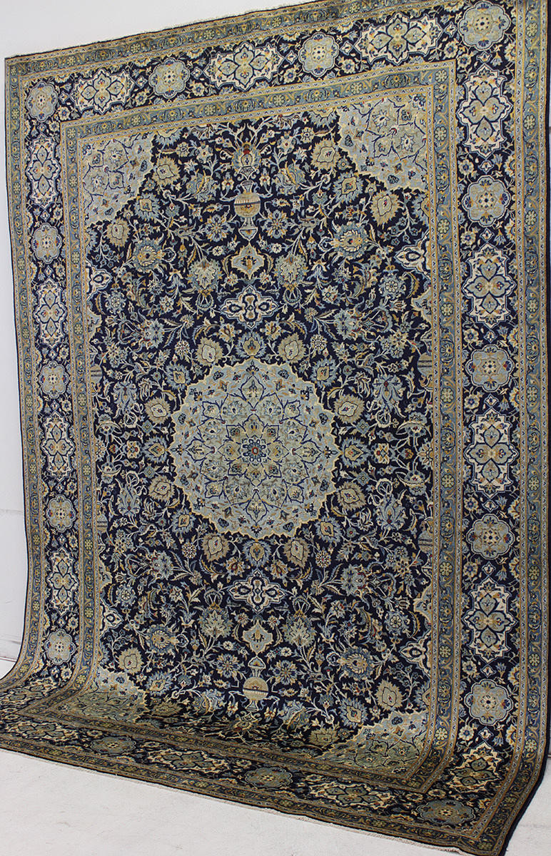 MATTA, Orientalisk, blå Keshan, 343 x 240 cm.