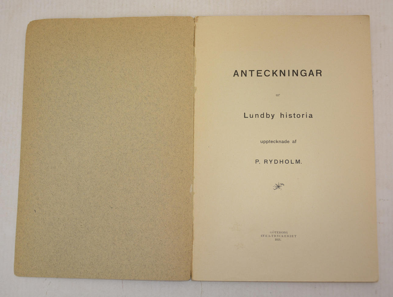 Anteckningar ur Lundby historia.