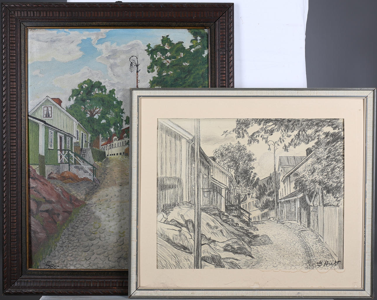 PARTI KONST, 2, Oskarshamnsmotiv, bla Georg Hult.