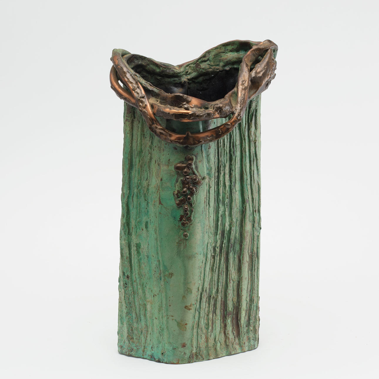 LARS STOCKS, Skulptur, Kupfer, signiert.