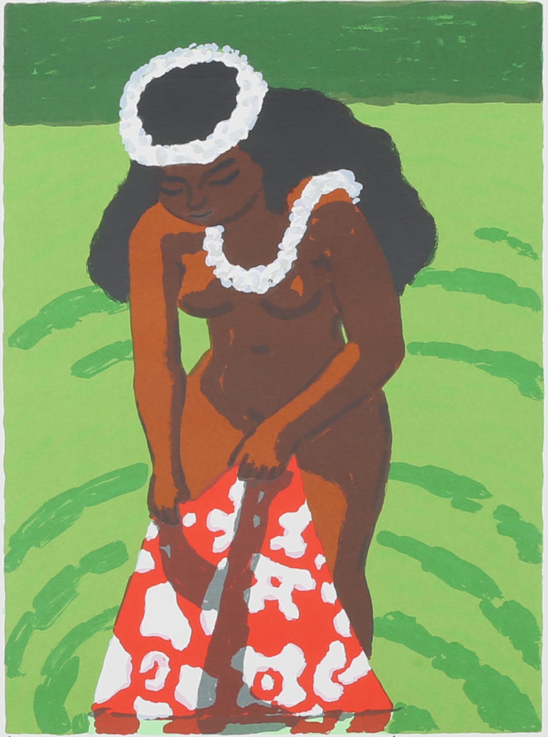 LARS NORRMAN. TVÄTTANDE KVINNA.