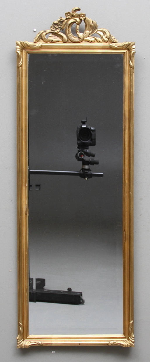 SPEGEL, guldförgylld, 1900 tal.