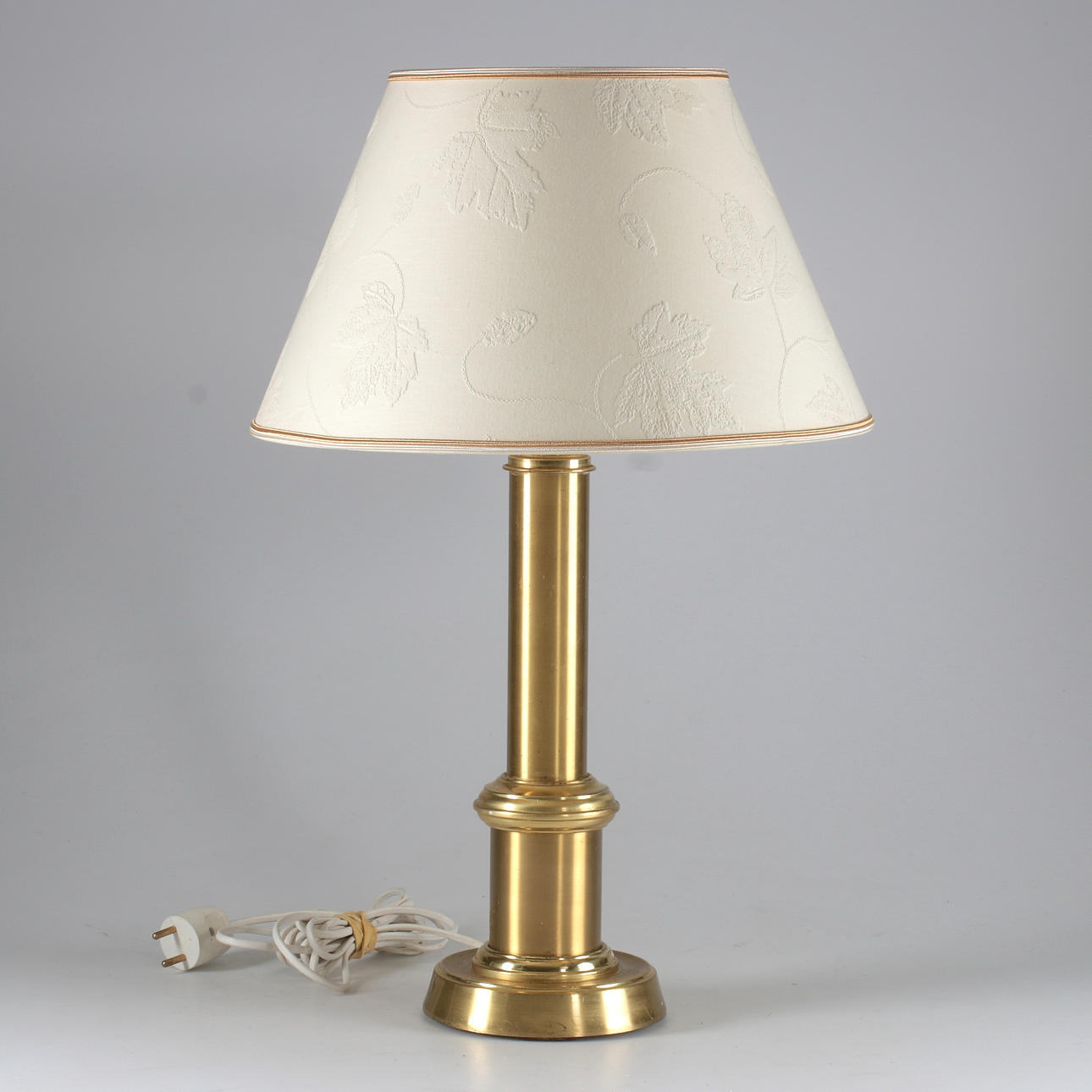 TABLE LAMP, brass, EWÅ, Wärnamo, late 20th century.