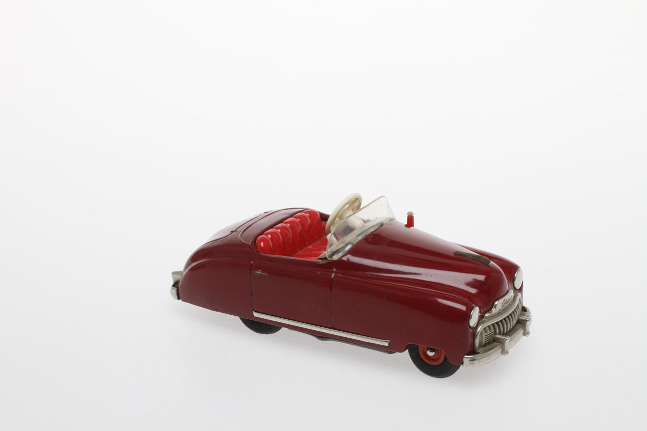 SCHUCO Radio 4012, U.S.-zone germany, vinröd, urverk.