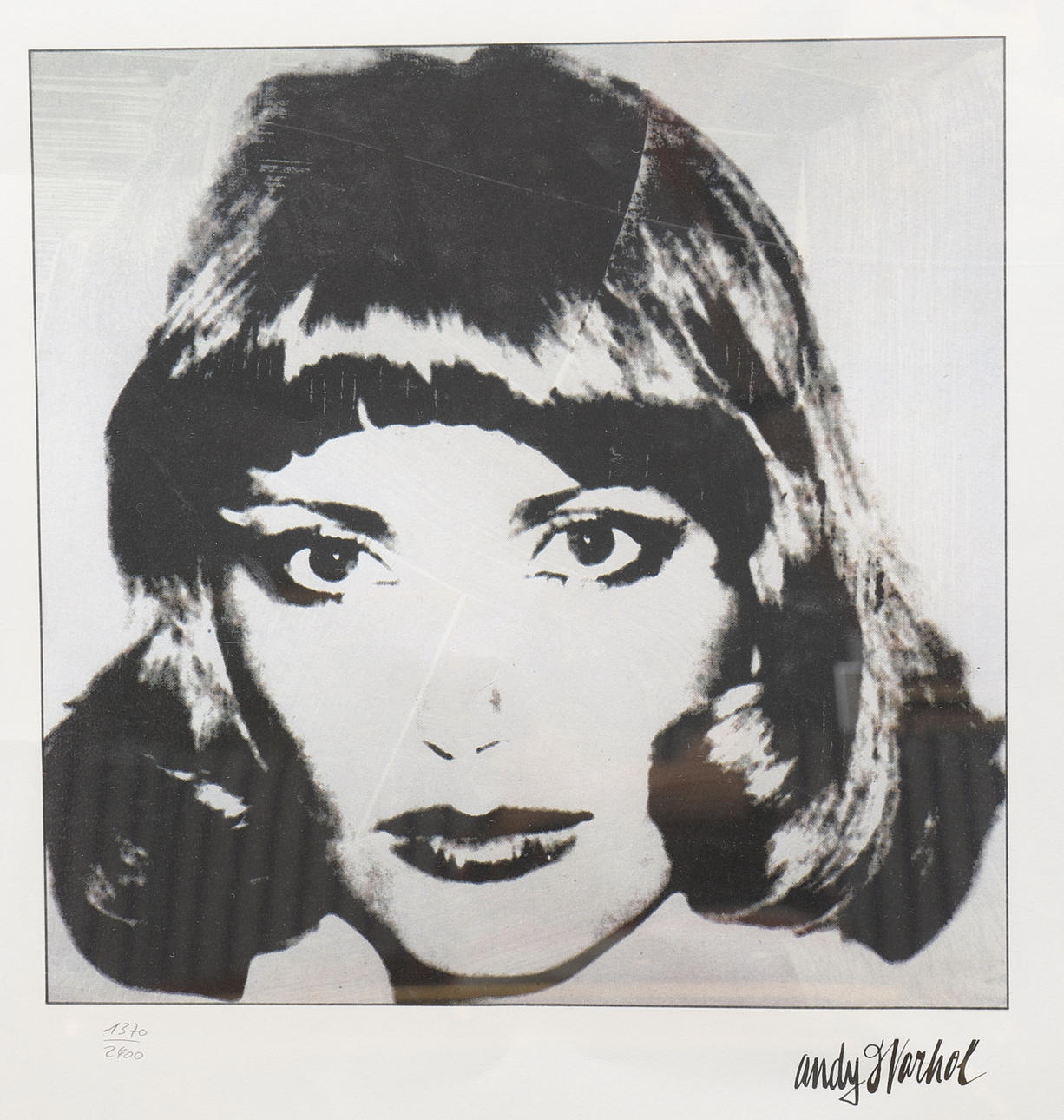 ANDY WARHOL. cartel, retrato.