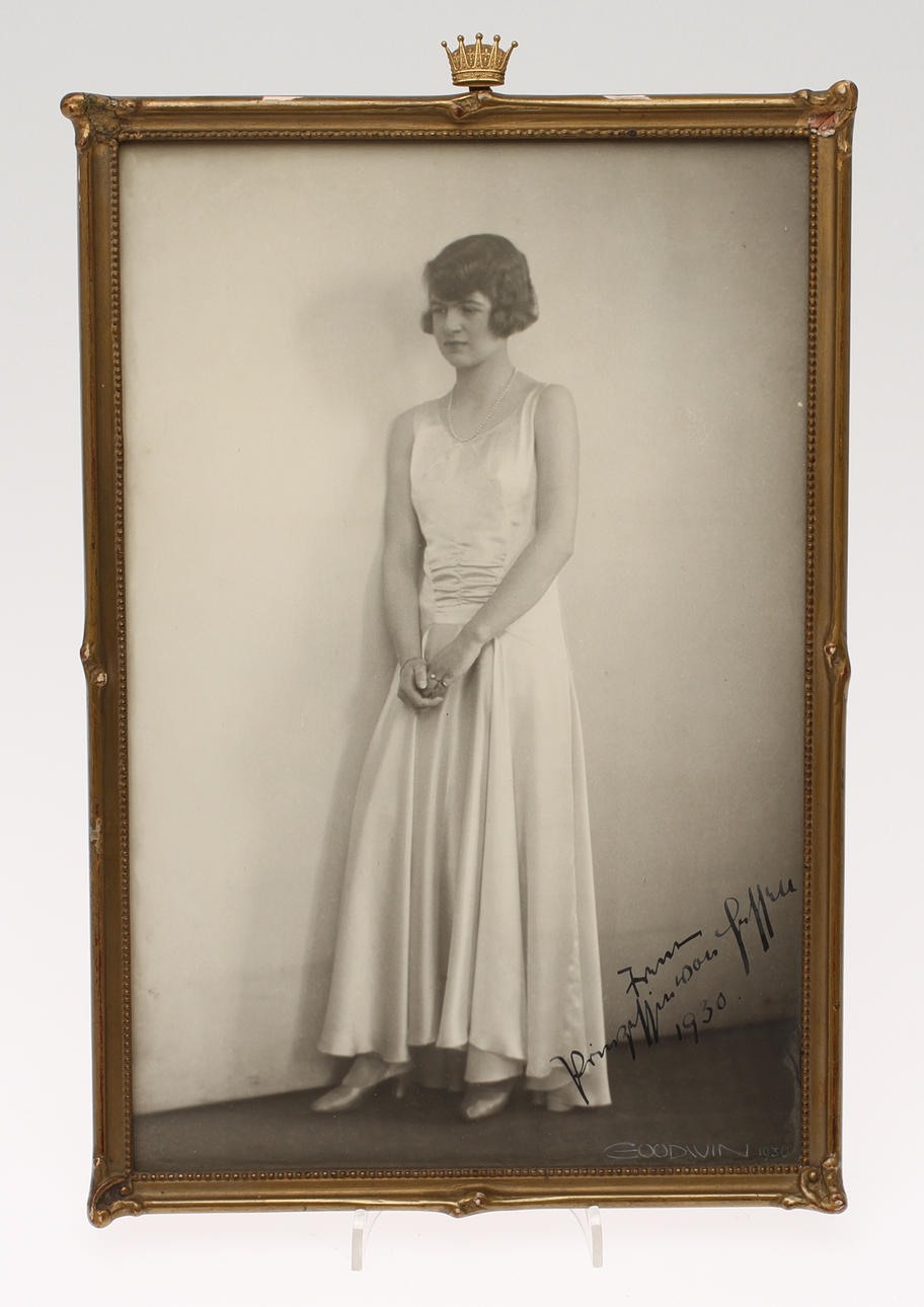 HENRY B. GOODWIN. Princess Ingrid, photograph, signed and dated 1930.