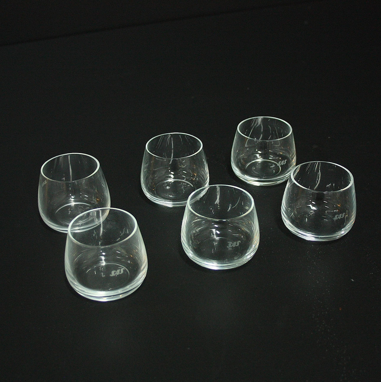 GLASS, 6 pcs, from SAS, 1900s.