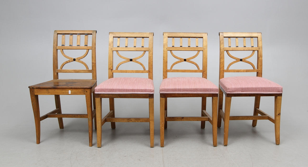 ÖSTGÖTASTOLAR, 4 st, 1800 tal.