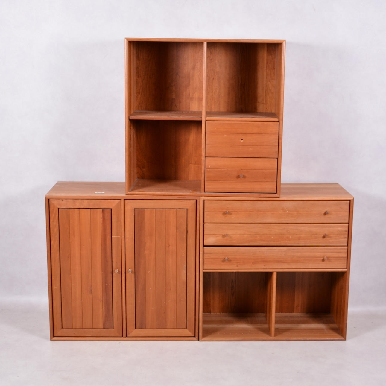 HYLLSYSTEM, 3-delar, trä, Danmark, 19/2000-tal.