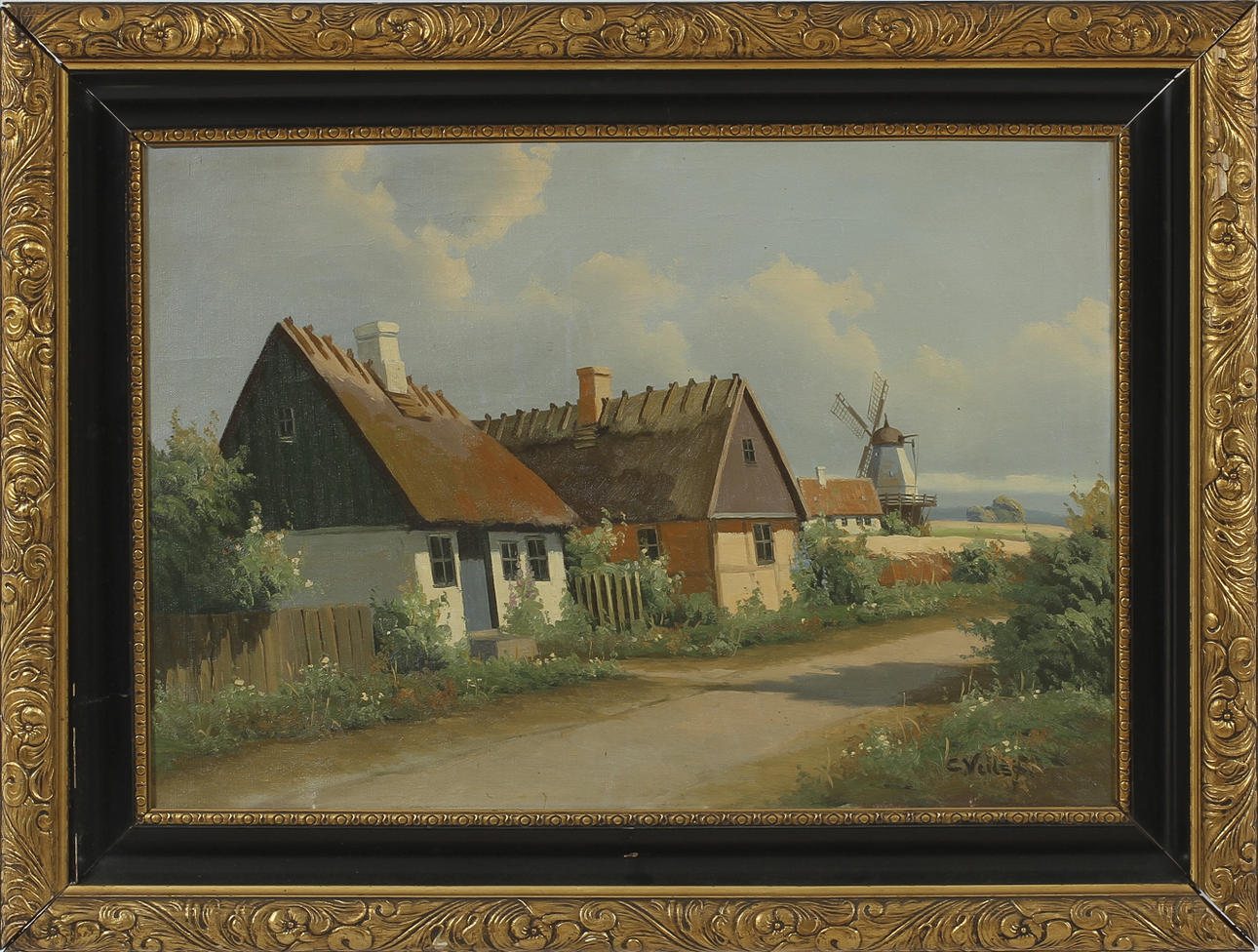 CARL VEILSÖ, olja på duk, sign.