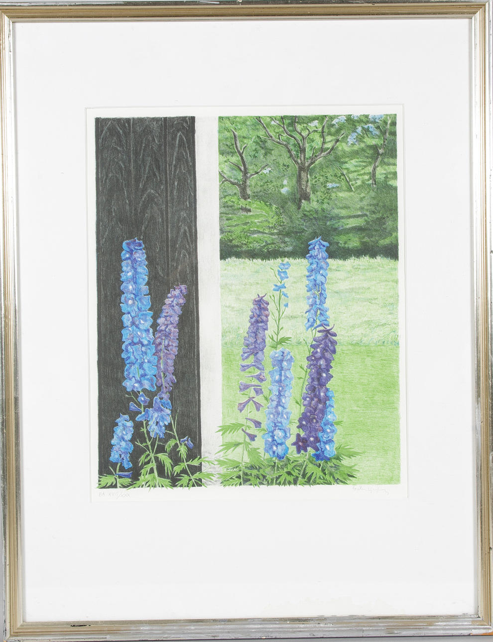 PONTUS LJUNGBERG. blommor, färglitografi.