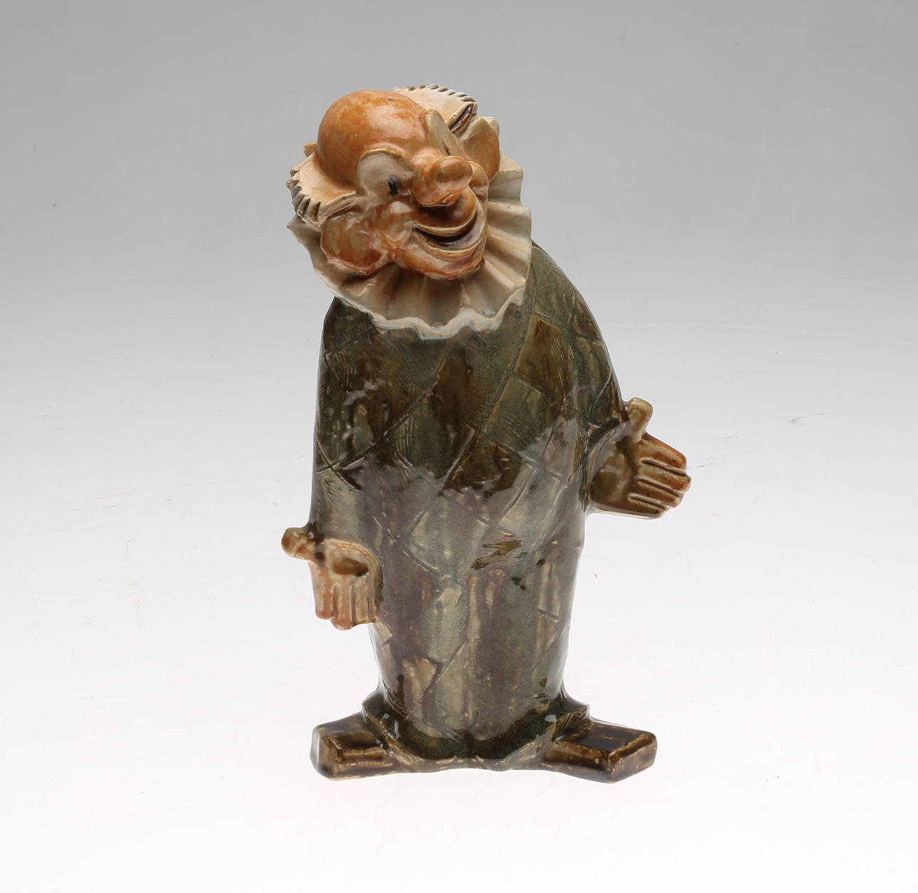 FIGURIN, stengods, "Clown", Willi Fischer.