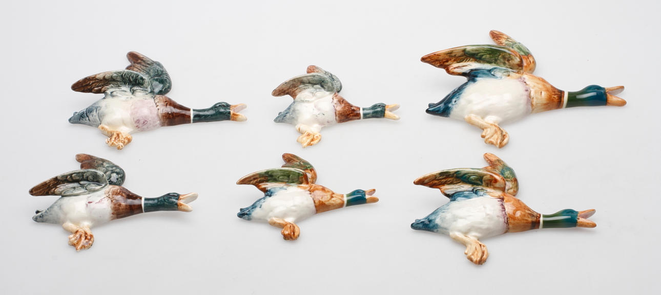 VÄGGVASER, 6 st, Beswick samt Royal Dux.