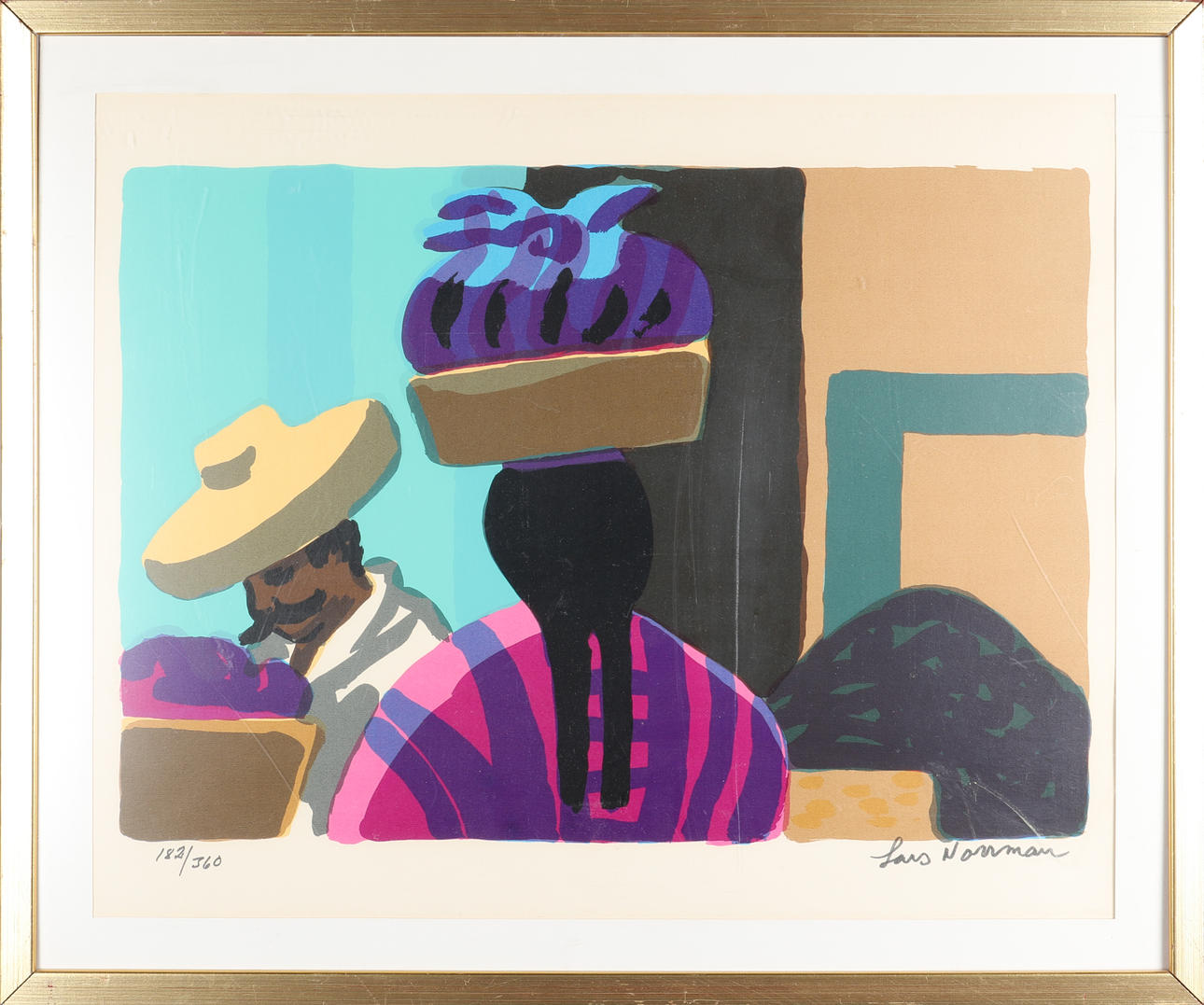 LARS NORMAN. LITHOGRAPHY, signed, numbered 182/360.