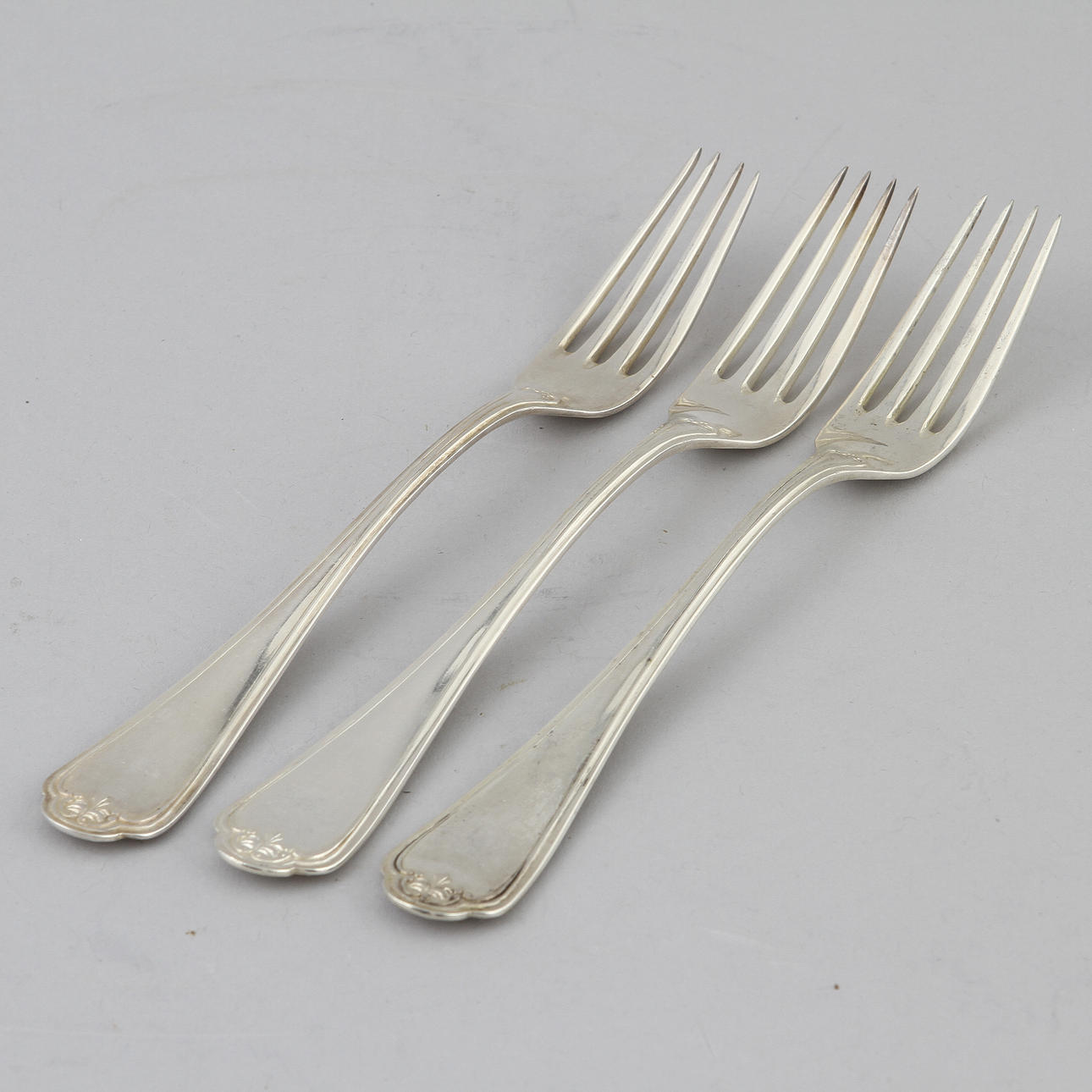 GAFFLAR, 11 st, silver, ca 480 gram.