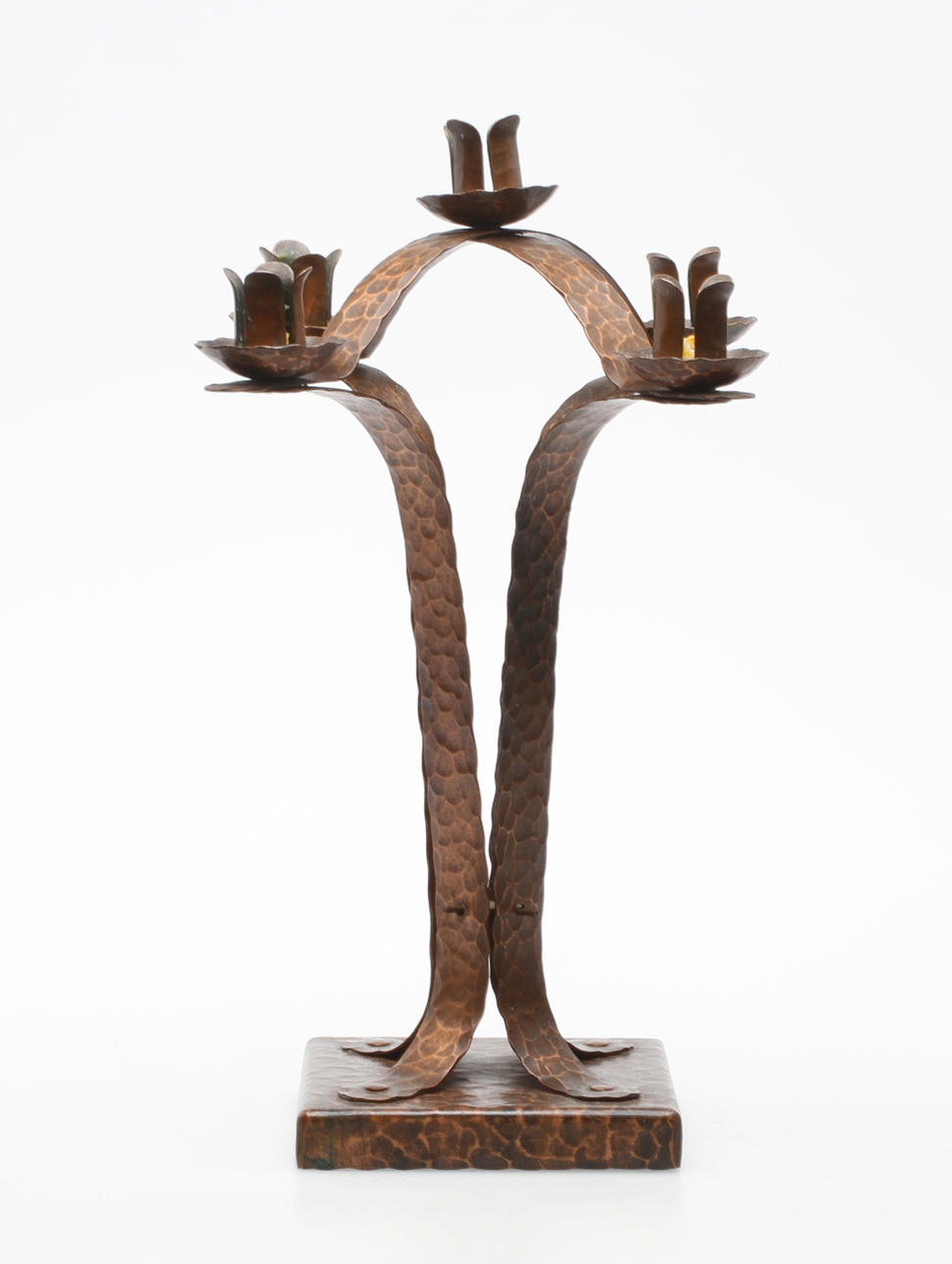 KANDELABER, koppar, jugend, 1900-talets början.