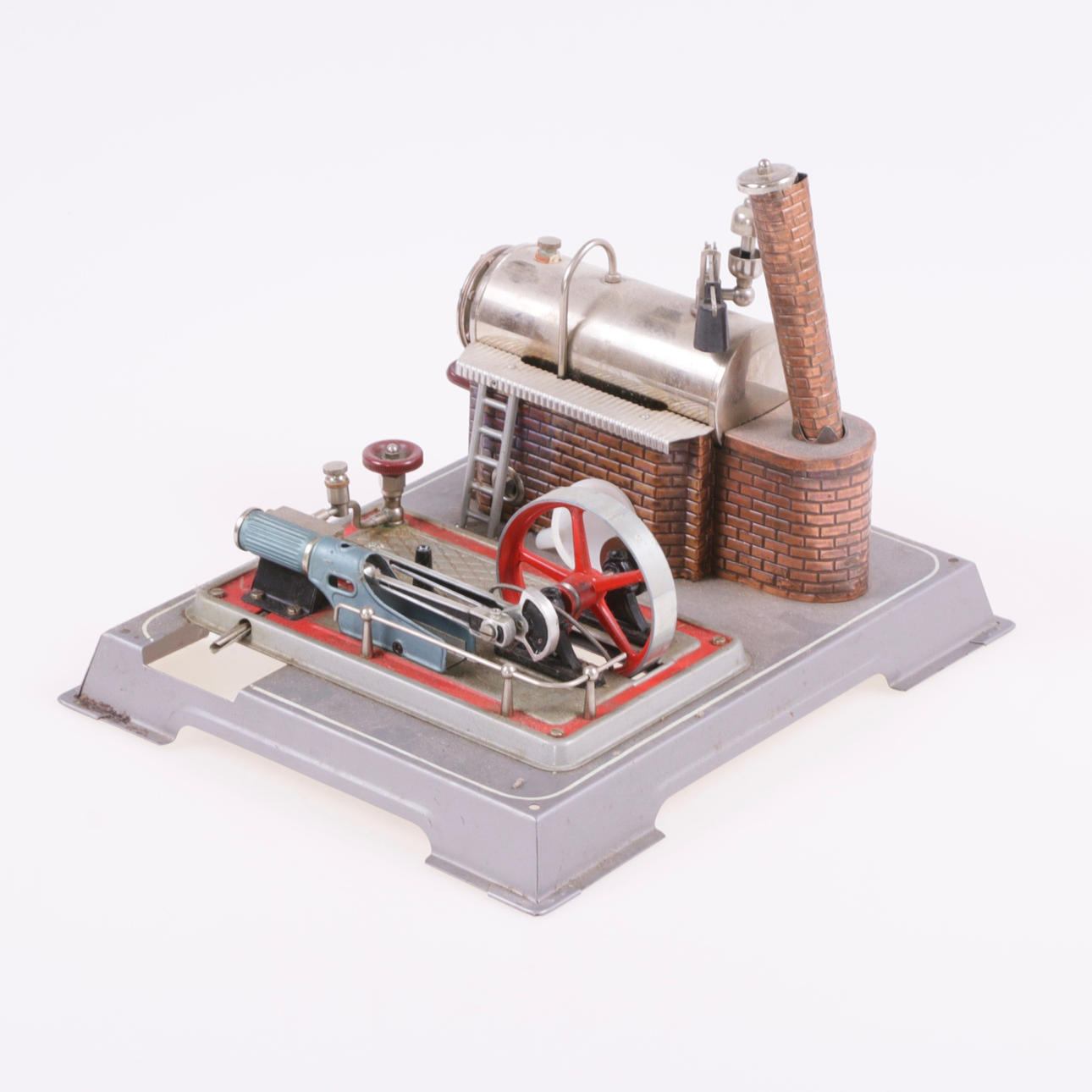 DAMPMASKINE, D16, metalplade, Wilesco.