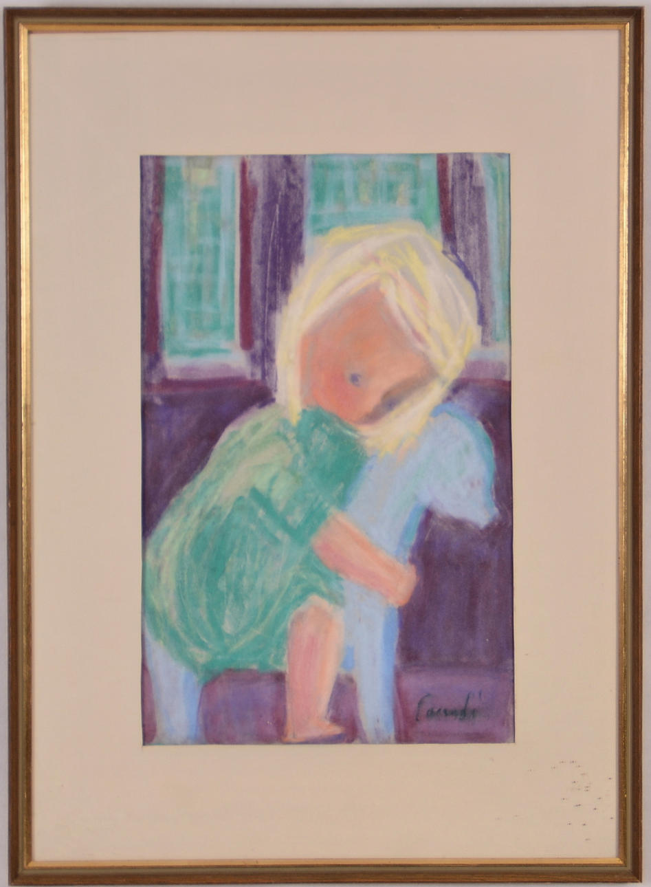 KURT CARENDI. Pastell.