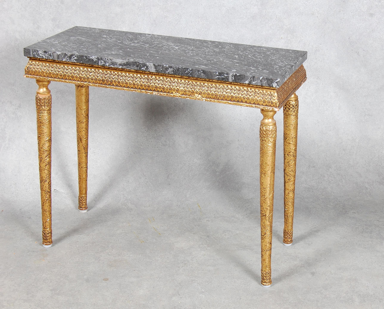 KONSOLBORD, med marmorskiva, 1900-tal.