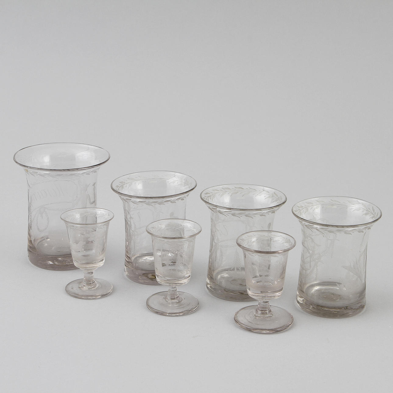 GLAS, 7 st, 1800-tal.