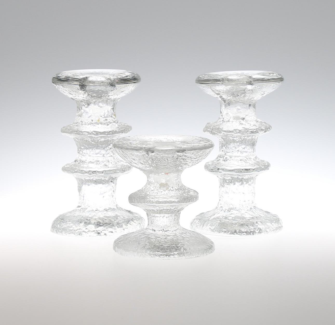 LJUSSTAKAR, 3 st, "Festivo" Iittala.