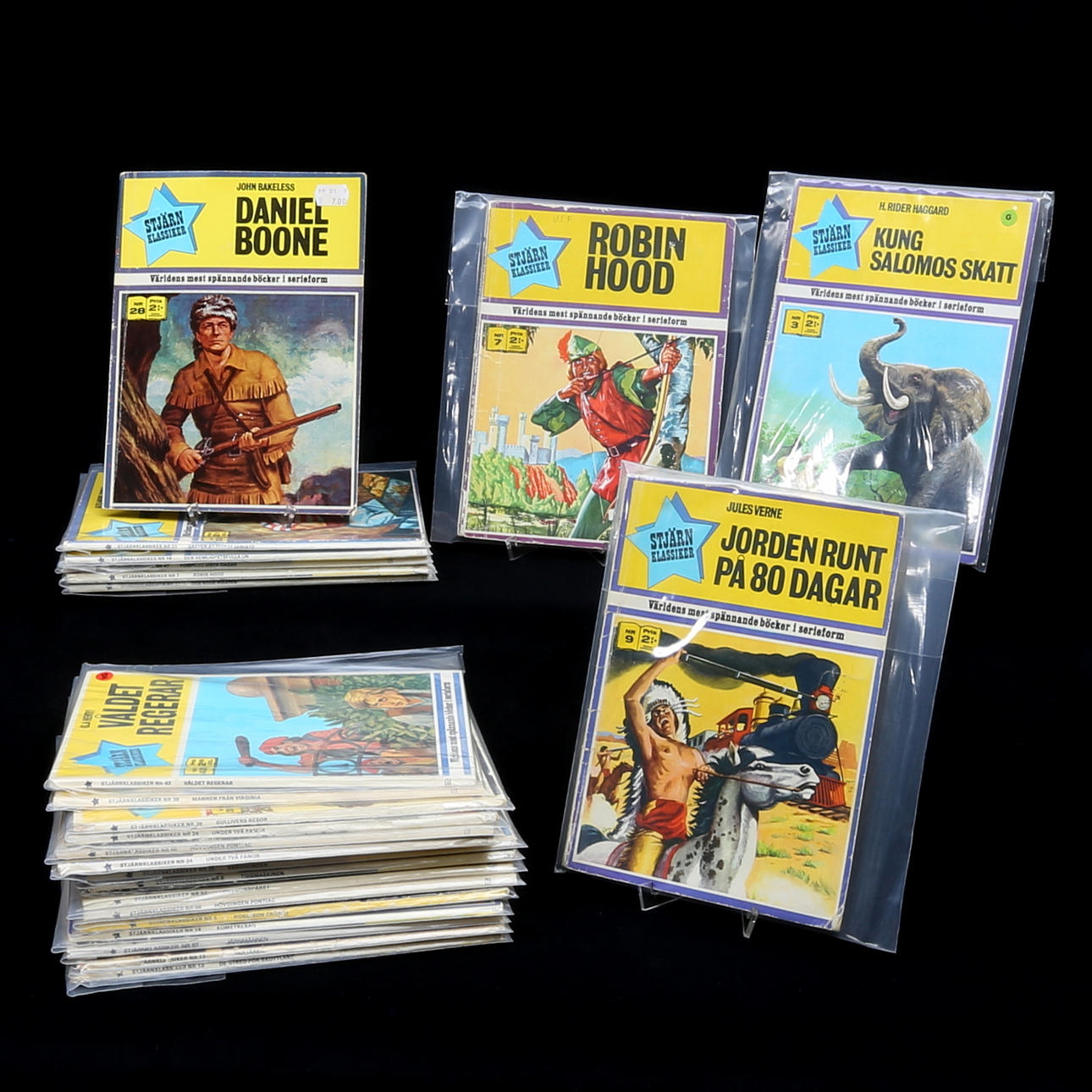 COMIC MAGAZINES, 24 pieces, Star classics, including Daniel Defoe Robinson Crusoe, 1970-1973.
