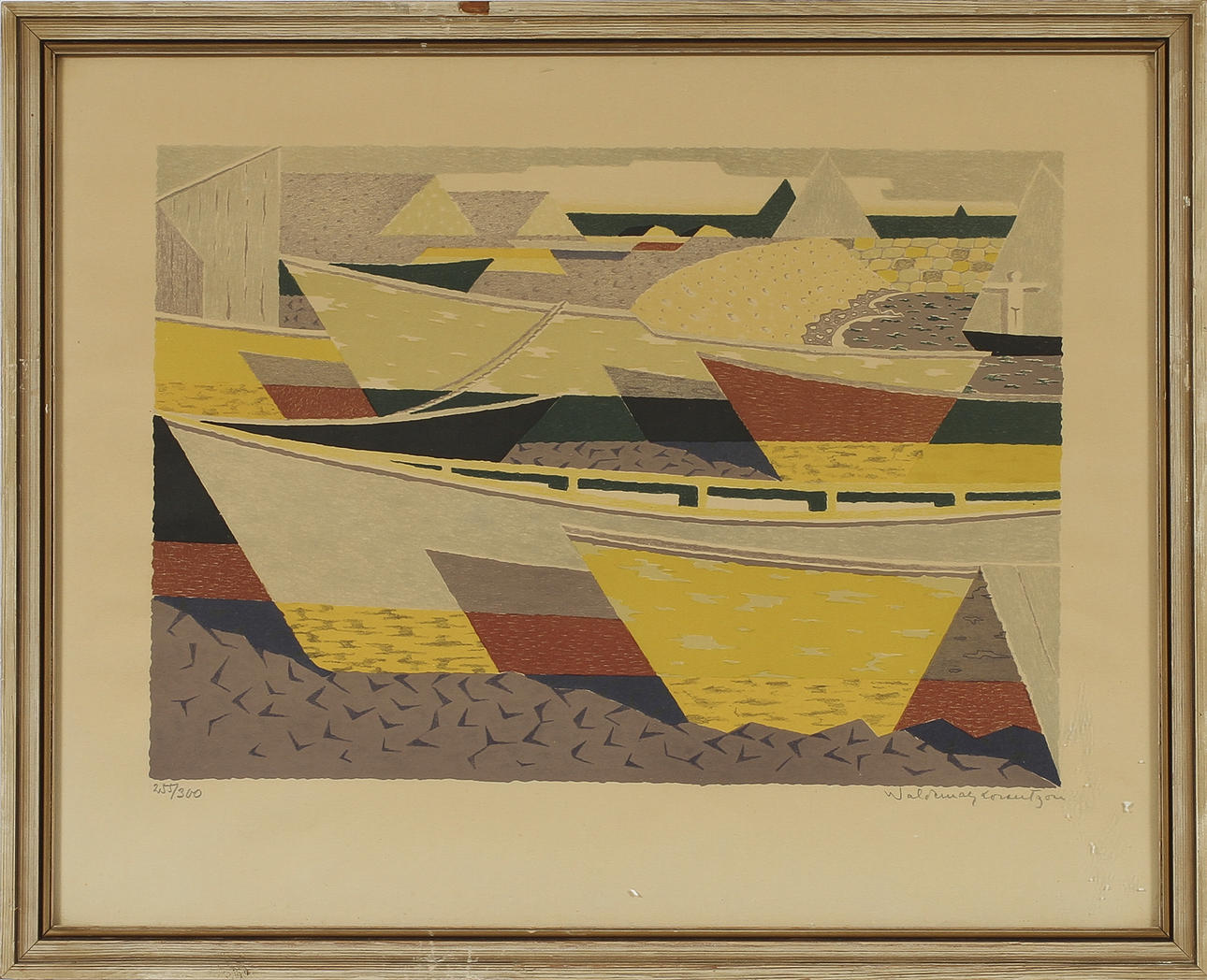 HALMSTADGRUPPEN. Färglitografier, 6 st, signerade och numrerade 255/300.