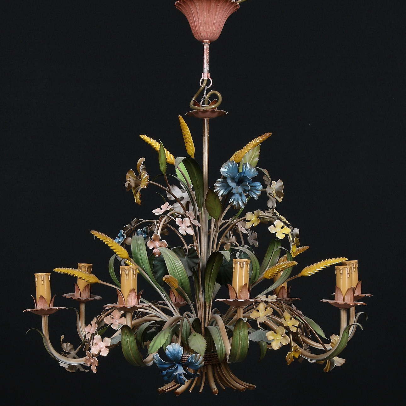 CEILING LAMP, metal, possibly Italy, 20th century.