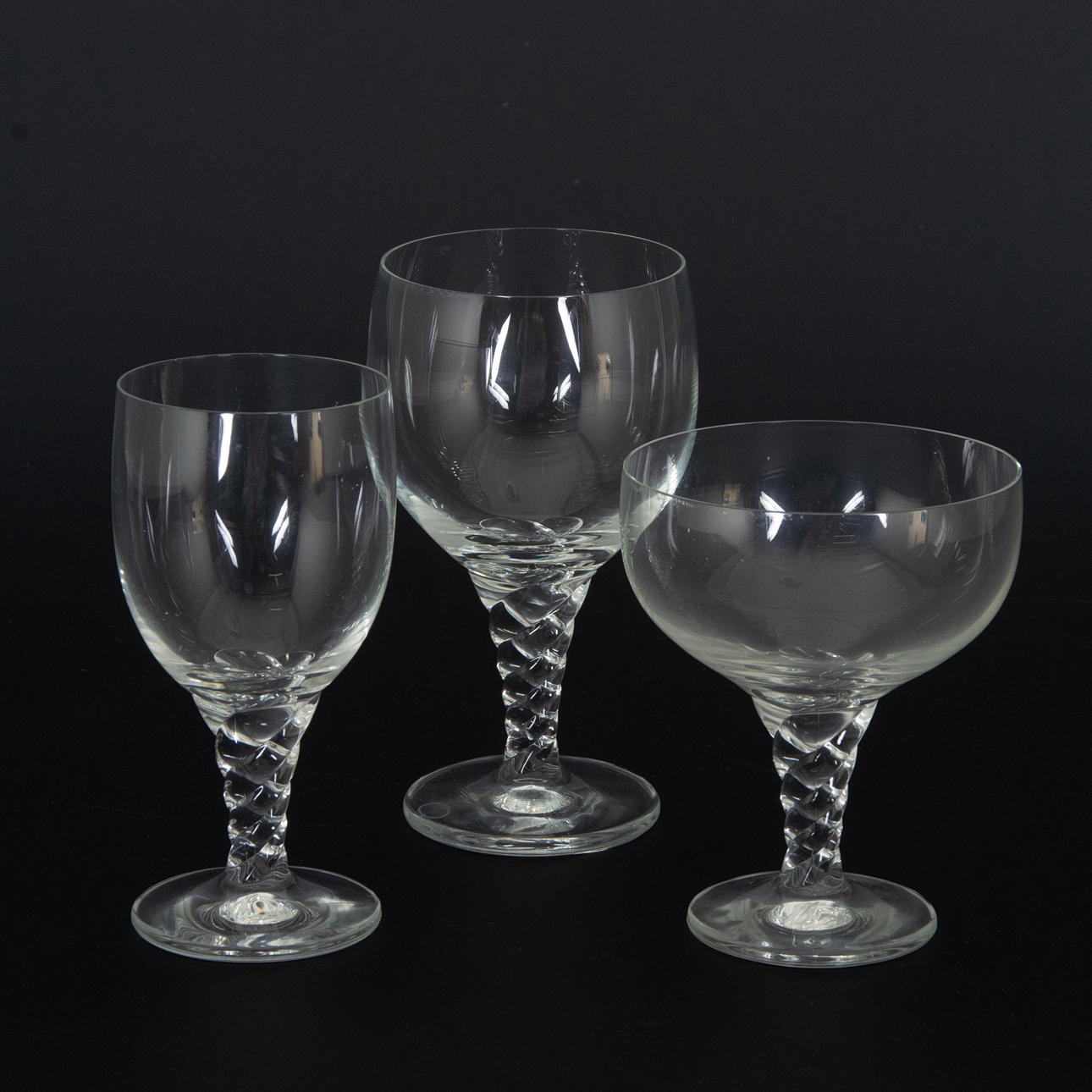 GLASSERVISDELAR, 16 delar, glas Thomas.