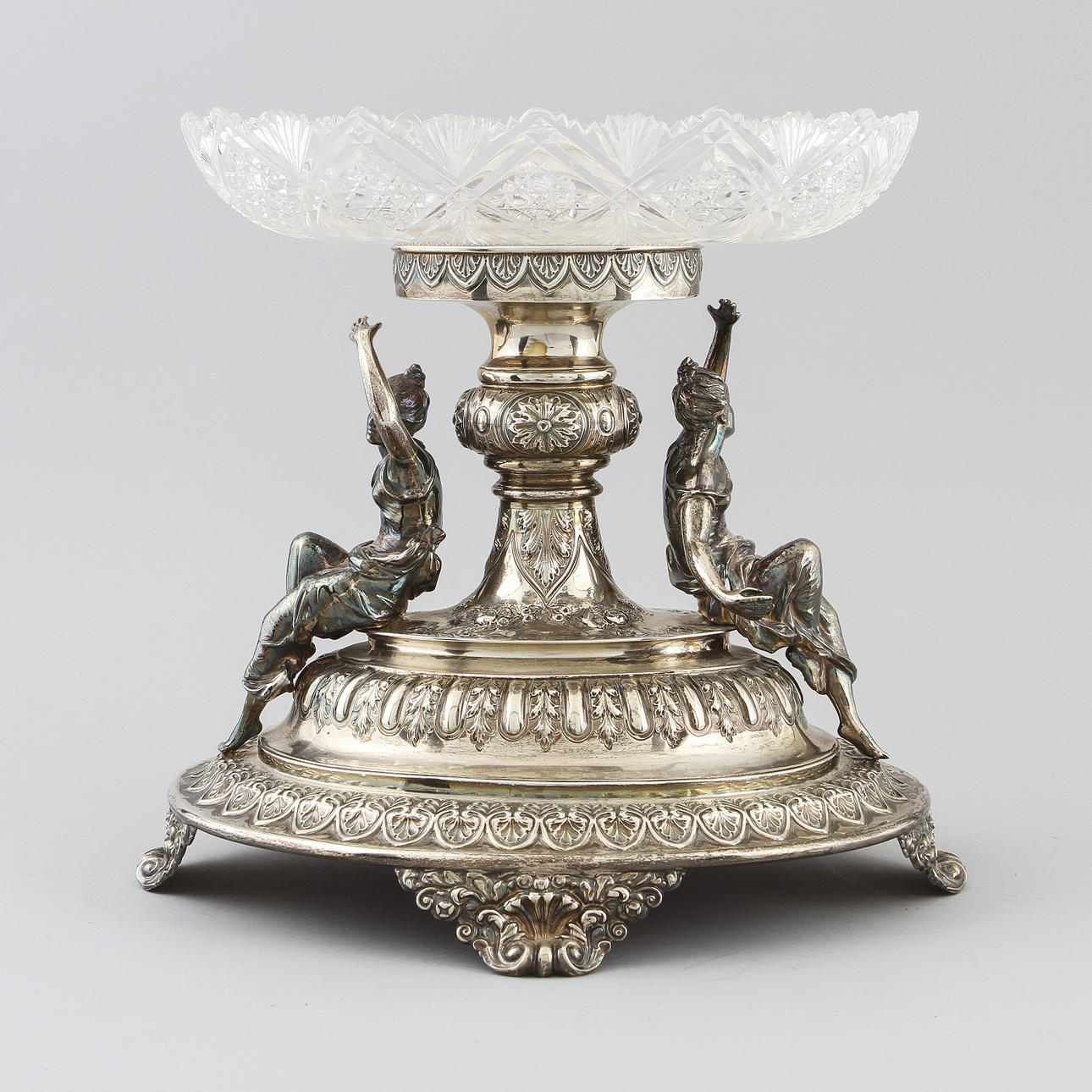 BORDSUPPSATS, silver, Walker & Hall, Sheffield 1902-3, ca 2600 gram.
