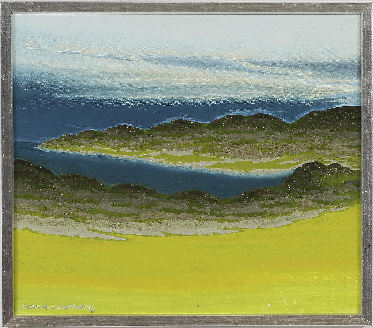 JOHN G LUNDBERG. olja på duk, sign.