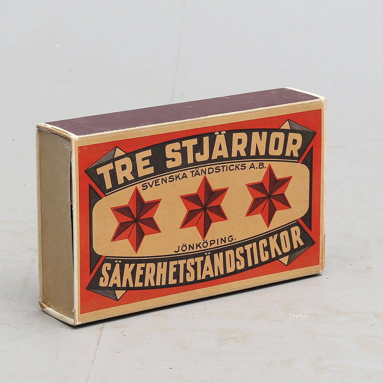 STREICHHOLZSAMMLUNG, "Drei-Sterne-Sicherheitsstreichhölzer".