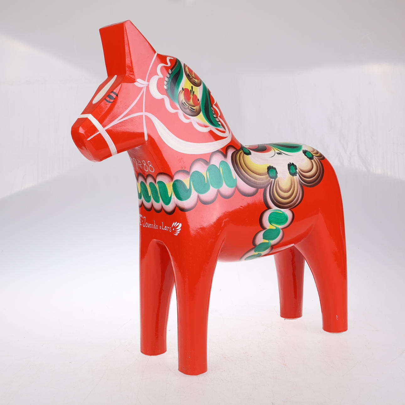 DALAHÄSTAR, dalahemslöjd,H 53cm ,1900-tal.