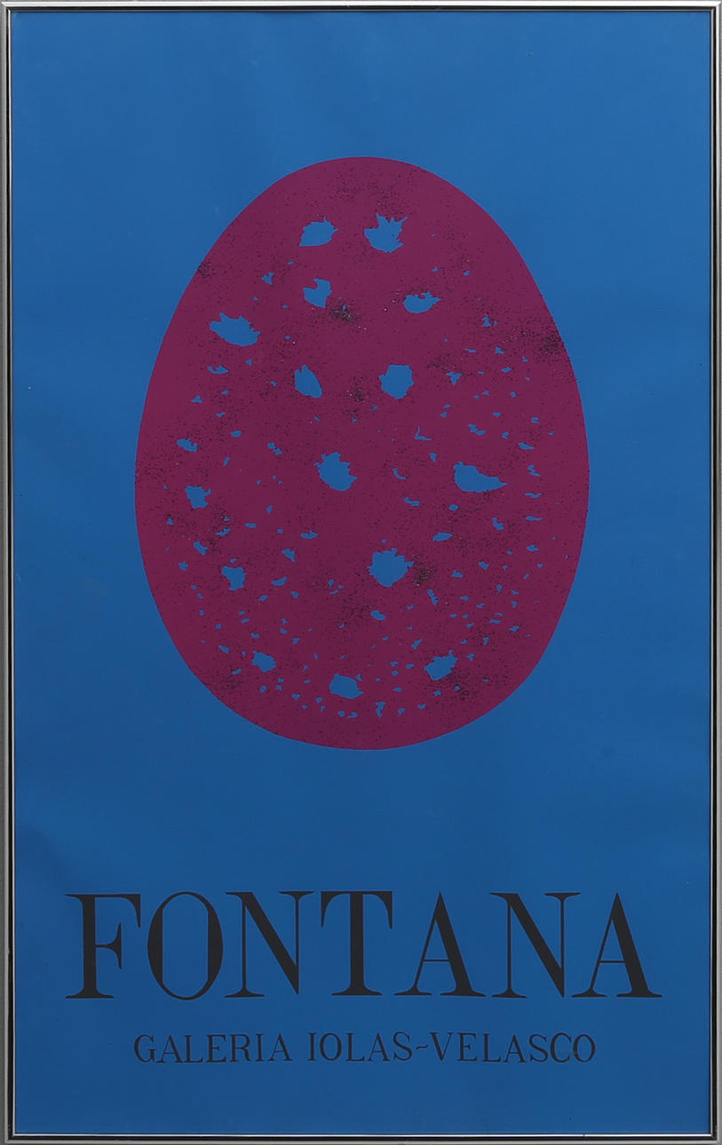 LUCIO FONTANA, AFTER, EXHIBITION POSTER.