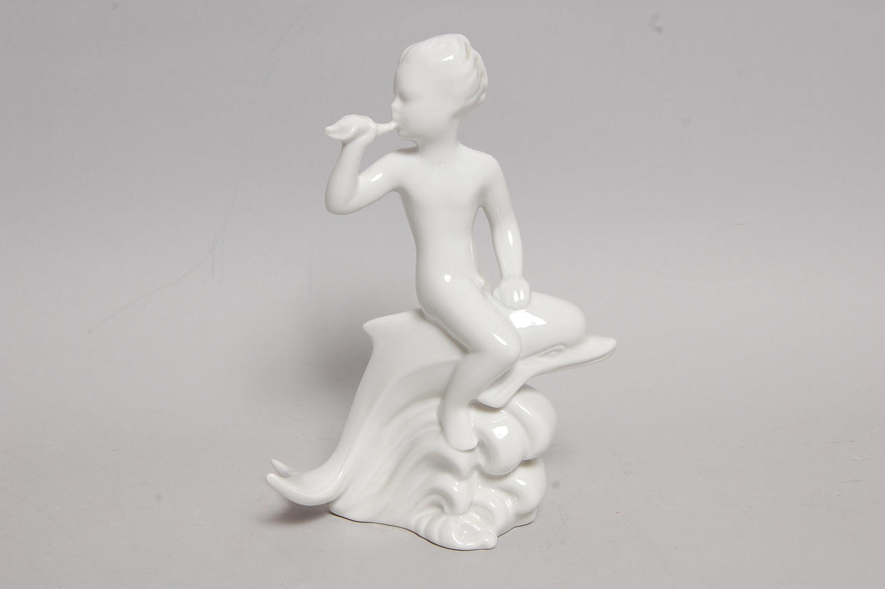 Figurin, porslin, Harld Salomon, Rörstrand.