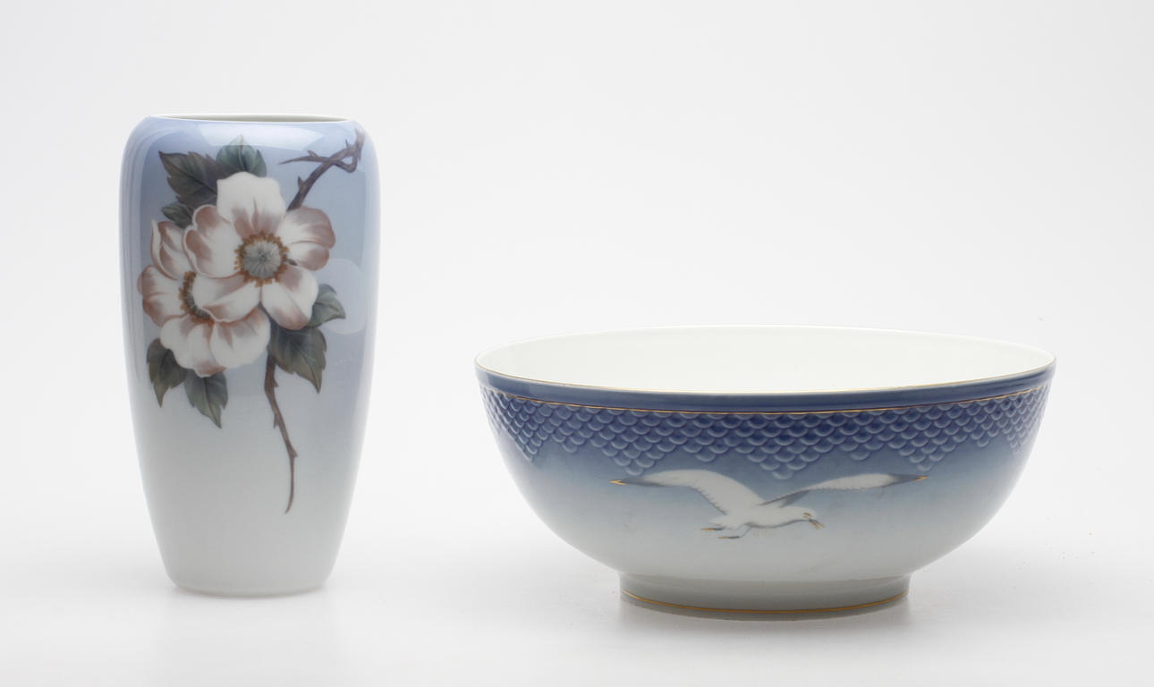 SKÅL samt VAS, Royal Copenhagen, 1900-tal.