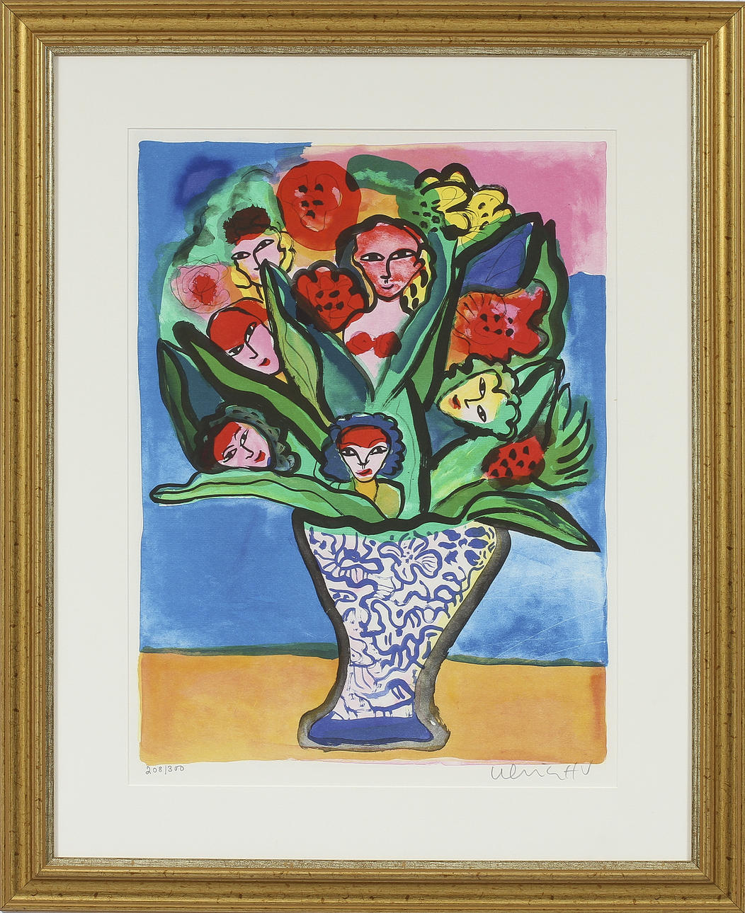 ULRIKA HYDMAN VALLIEN, färglitografi, sign o numr 208/300.