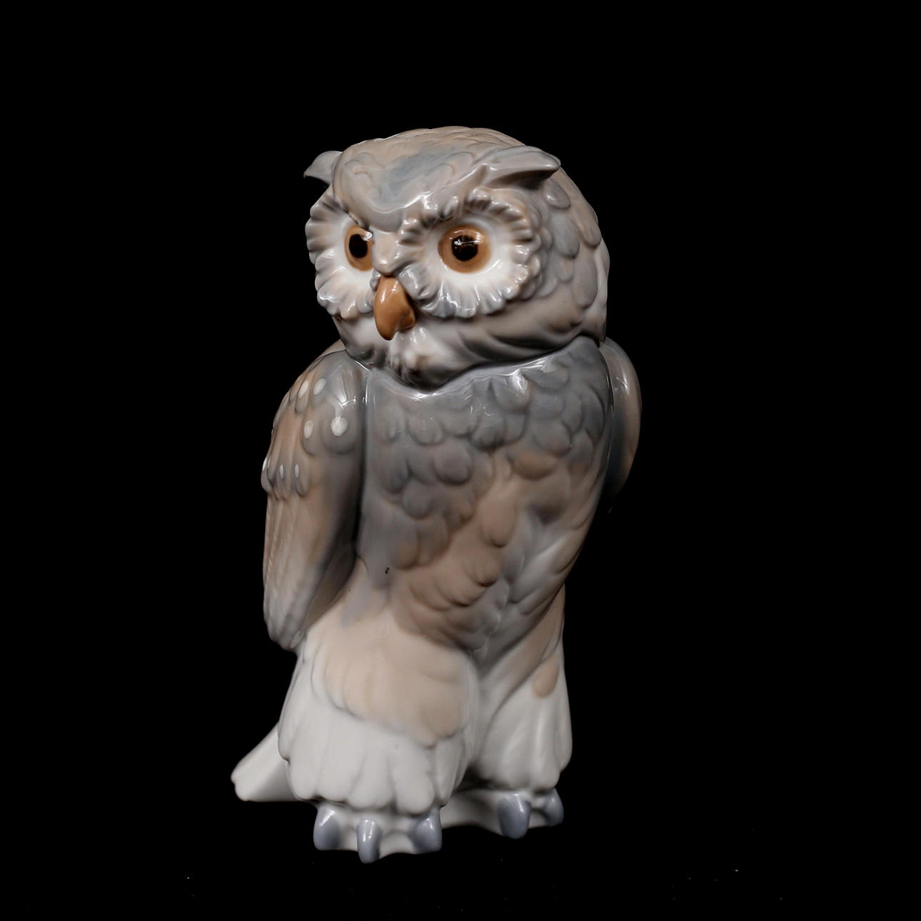 FIGUR, ugle, porcelæn, Nao, Spanien.