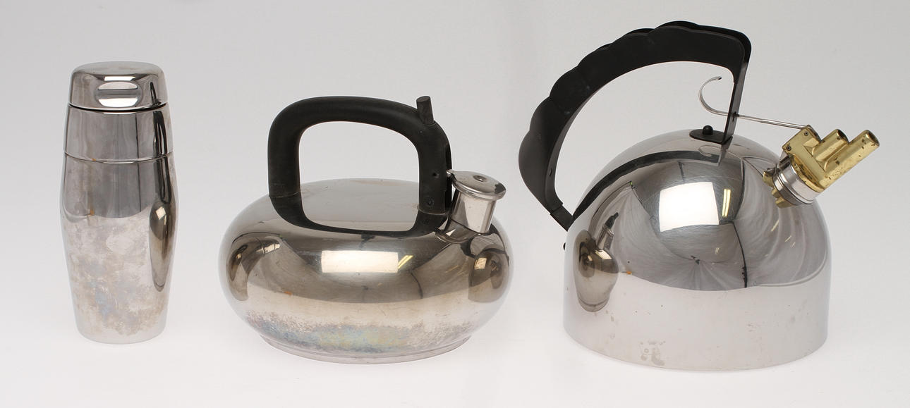 VATTENKOKARE, 2 st, Alessi samt Copco + SHAKER, Alessi.