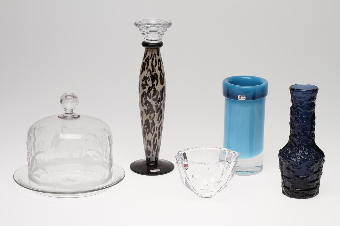 PARTI GLAS, 5 delar, bland annat Kosta Boda och Åseda.