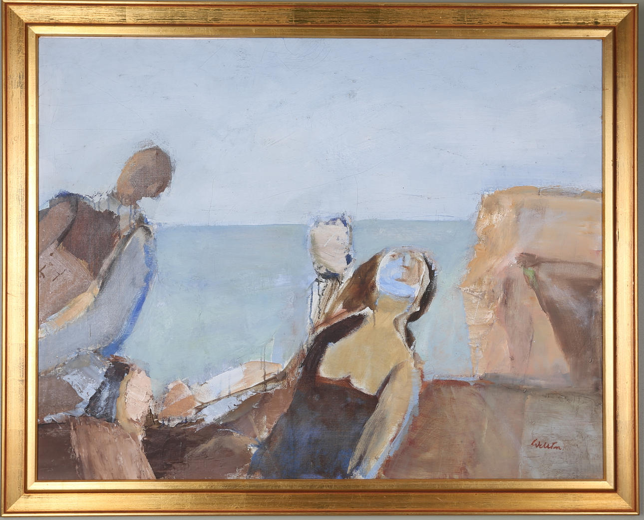 LARS WELLTON. "Hiroshima". Olja på duk, signerad.