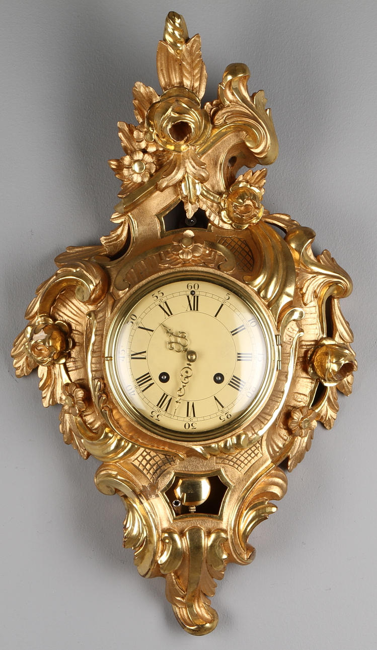 VÄGGPENDYL, rokokostil, 1900-tal.