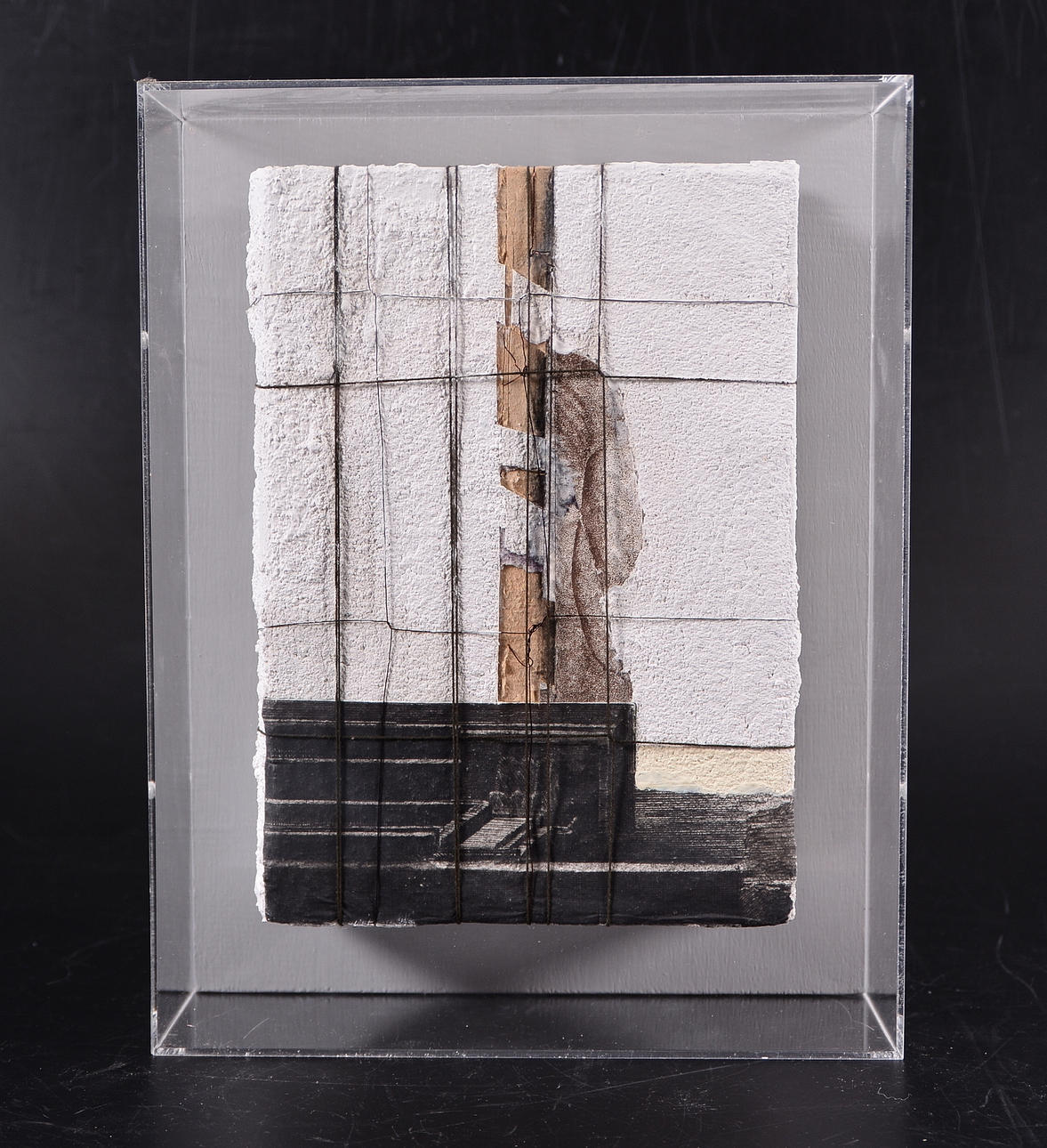 THOMAS FRISK. Mixed media in Plexiglas box.