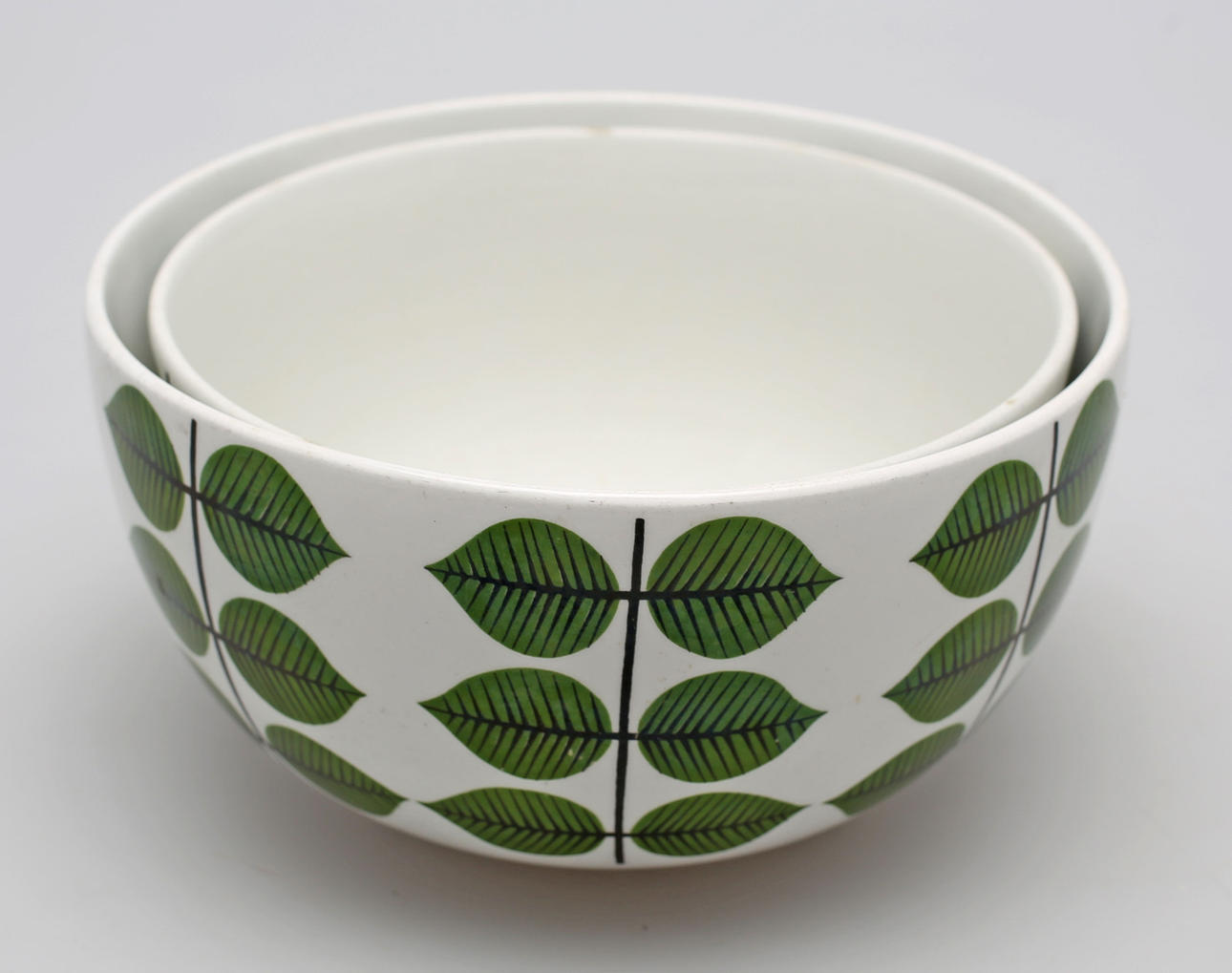 SKÅLAR, 2 st, benporslin, Berså, Stig Lindberg, Gustavsberg.