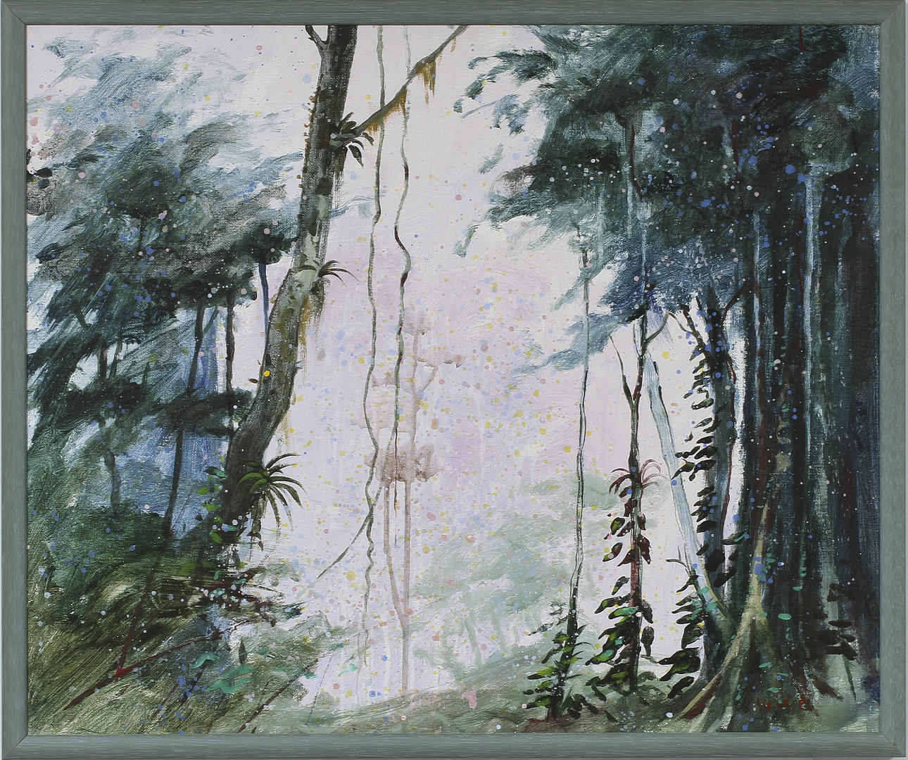 ANNIKA WIDE, olja på duk, sign.